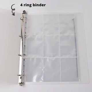 A4 Photocard Binder 9 Pocket Sleeves Polaroid KPOP Lomo Card Game Trading Card Holder อัลบั้มขนาดใหญ่