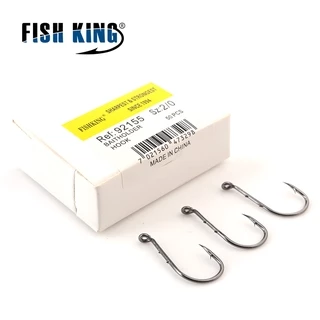 50pcs Fishing Hook Fishing Accessories Ringed High Carbon Steel Barbed Hook Lure Abrasion Resistance