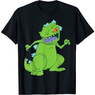 เสื้อยืดผ้าฝ้ายพรีเมี่ยม เสื้อยืด พิมพ์ลาย Nickelodeon Rugrats Reptar Roar สไตล์คลาสสิก