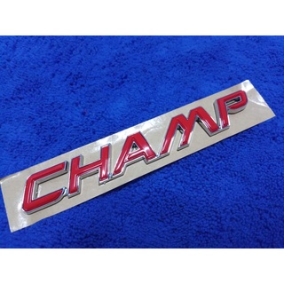 โลโก้ CHAMP สีแดง ราคาต่อ1ชิ้น