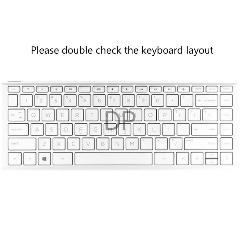 DP เคสป้องกันแป้นพิมพ์ซิลิโคนอ่อนนุ่มบางเฉียบกันฝุ่นเหมาะสําหรับแล็ปท็อป 13.3 นิ้ว Hp Envy 13-ad108t