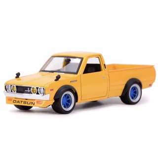 รถโมเดลเหล็กกระบะMaistoDESIGN 1:24 ปี1973 DATSUN 620 PICK-UP ประตูและฝากระโปรงหน้าสามารถเปิดได้