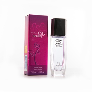 Jean Miss - Beauty City EDP 35ML กลิ่นเนื้อครีมที่ละเอียด สะอาด ปรุงแต่งด้วยกลิ่นน้ำหอมดอกพิโอนี