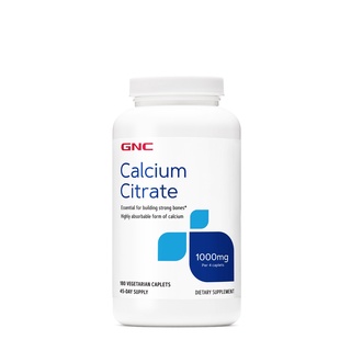 GNC Calcium Citrate 1000mg 180 Capsules แคลเซียม ซิเตรท ช่วยเสริมสร้างความแข็งแรงให้แก่กระดูกแ