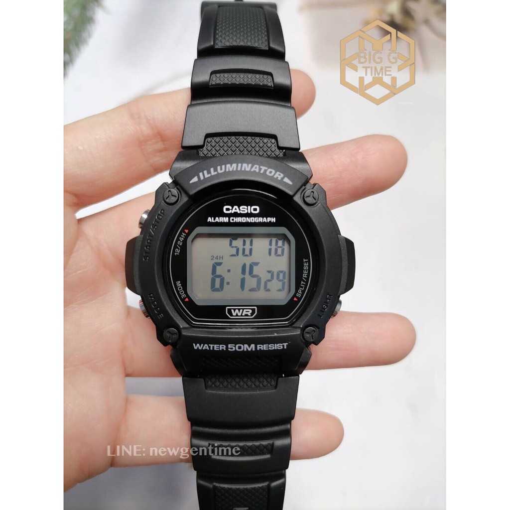Casio รุ่นใหม่ล่าสุด W-219H Series W-219H-1AV W-219H-2AV W-219H-8BV ของ ...
