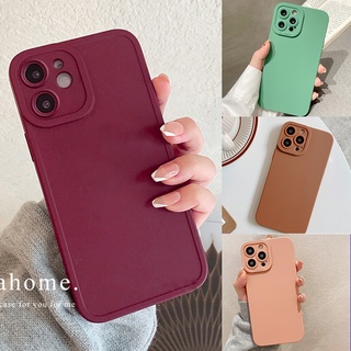 เคสโทรศัพท์มือถือ ซิลิโคนนิ่ม ผิวด้าน กันกระแทก กันรอยกล้อง สีไวน์แดง สําหรับ Xiaomi Mi 11 lite 11T 10T Pro Poco X3 NFC F3 M3 F2 X3 Pro GT