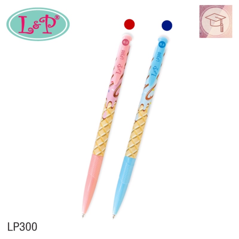Sakura ปากกาลูกลื่น L&P LP300 สีน้ำเงิน / แดง 0.5มม.