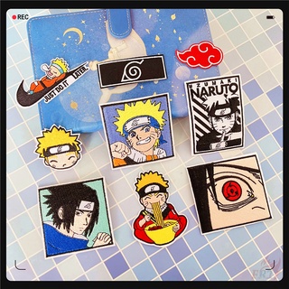 ♥ แผ่นแพทช์เหล็ก ลายการ์ตูนนารูโตะ Sasuke Akatsuki Sharingan ♥ แผ่นแพทช์รีดติดเสื้อ ลายการ์ตูนอนิเมะ DIY จํานวน 1 ชิ้น