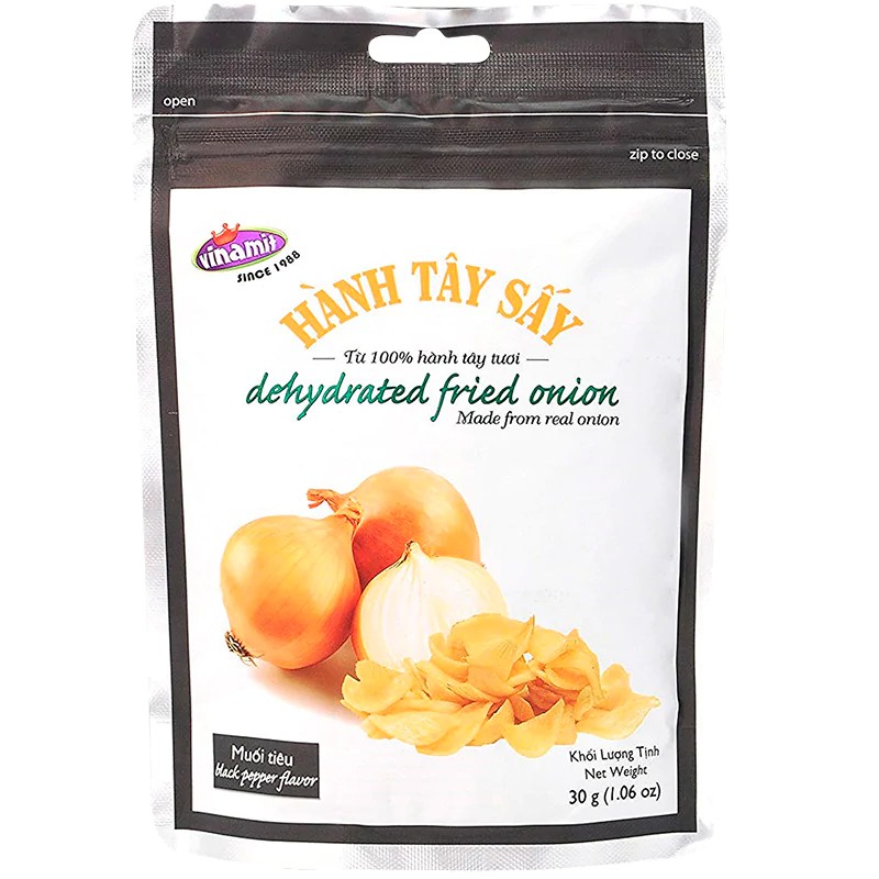 Vinamit Fried Onion Black Pepper Flavor 30g.