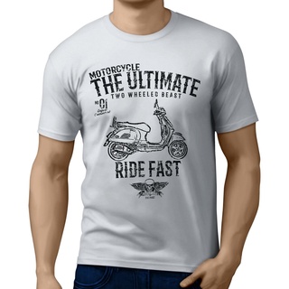 เสื้อยืด พิมพ์ลายศิลปะ Jl Ultimate Vespa Gts 300 สําหรับรถจักรยานยนต์