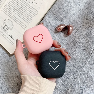 Samsung Galaxy Buds Live/Buds 2/Buds Pro/Buds 2 Pro เคส เคลือบด้าน ลายหัวใจ ตา Pro เคสแข็ง หูฟัง เคสป้องกัน