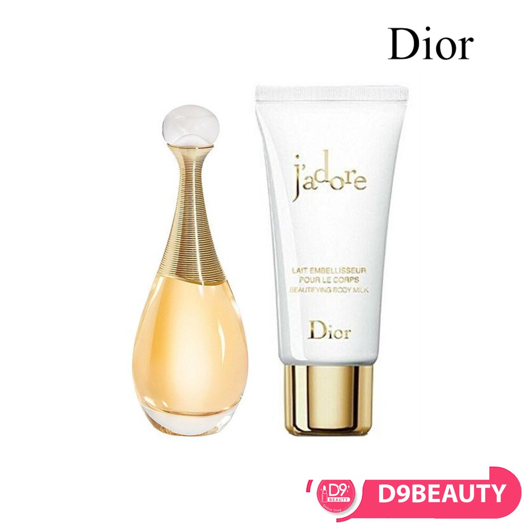 💛✨ เซ็ตน้ำหอม Dior J'adore Eau de Parfum 5ml &amp; Body Milk Gift Set (5ml+20ml) 💛✨