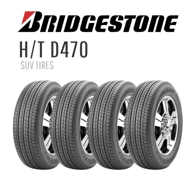 <ติดตั้งฟรี> BRIDGESTONE 225/65 R17 รุ่น H/T D470 ยางใหม่ ปี2025