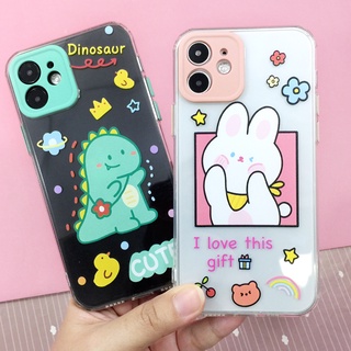 เคส i13 Pro Max  พร้อมส่ง!! เคสนิ่มใสกันกล้องสี เคสมือถือซิลิโคน TPU ลายน่ารัก