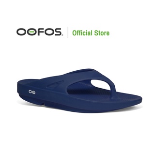 OOFOS Ooriginal Navy (กรม) - รองเท้าแตะเพื่อสุขภาพ นุ่มสบายเท้าด้วยวัสดุอูโฟม บอกลาปัญหาสุขภาพเท้า