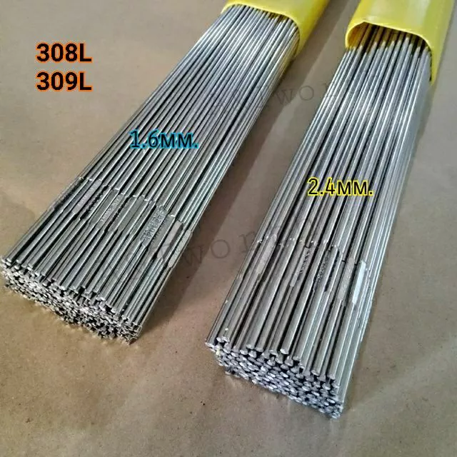 ลวดเติมงานเชื่อมสแตนเลสระบบTig 308L1.6mm.2.0mm. และ2.4mmและ3.2mm. 309L 1.6mm.และ2.4mm. 1kg.&1/2kg.