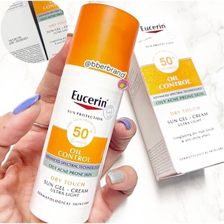 (แท้) Eucerin Sun Dry Touch Acne Oil Control Face SPF50+ 50ml. ครีมกันแดดเนื้อดรายทัชบางเบาควบคุมความมันยาวนานถึง 8 ชม