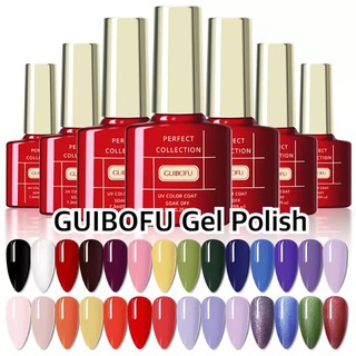 🪴GUIBOFU 7.3 ml (ขวดแดง)สีเจล สีทาเล็บเจล