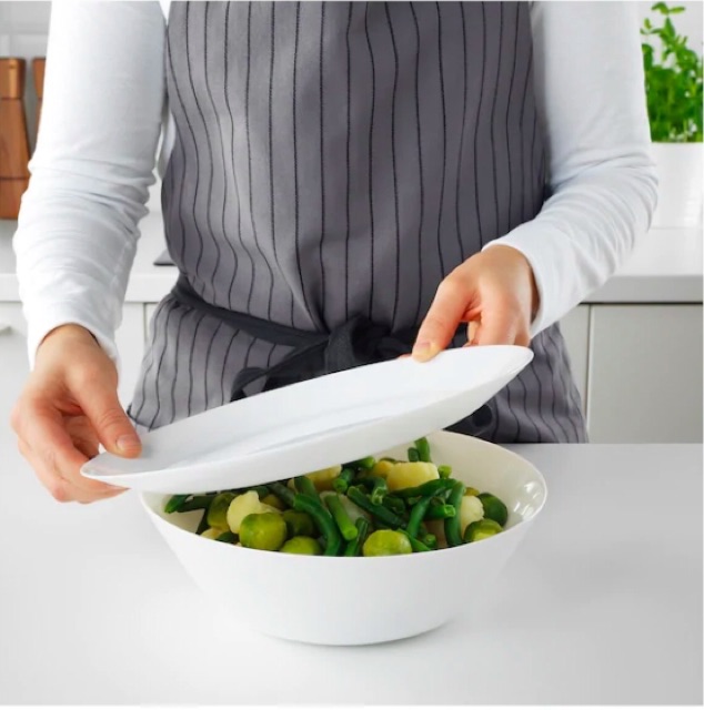 ชามเสิร์ฟ Serving Bowl 23 cm. ชามใบใหญ่ ใช้กับไมโครเวฟและเครื่องล้างจานได้ ปลอดสารทนทานไม่แตกง่ายเพราะทำจากกระจกนิรภัย - รูปที่ 2