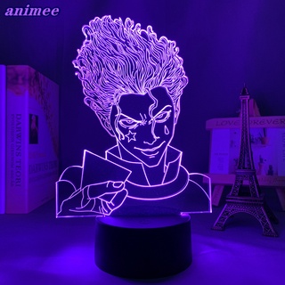 โคมไฟตั้งโต๊ะ Led ลายการ์ตูนอนิเมะ Hunter X Hunter Hisoka 3d ของขวัญวันเกิด สําหรับตกแต่งห้องนอน