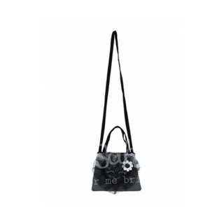 SATI - กระเป๋าสะพาย L. BLACK HEART BAG BG077