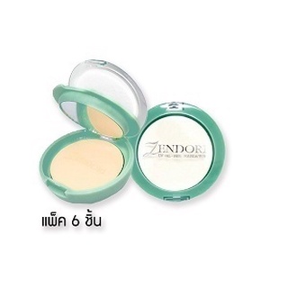 Zendori UV Oil-Free Foundation SPF12 : แป้งเซนโดริ ยูวี ออยล์ฟรี x 6 ชิ้น svl