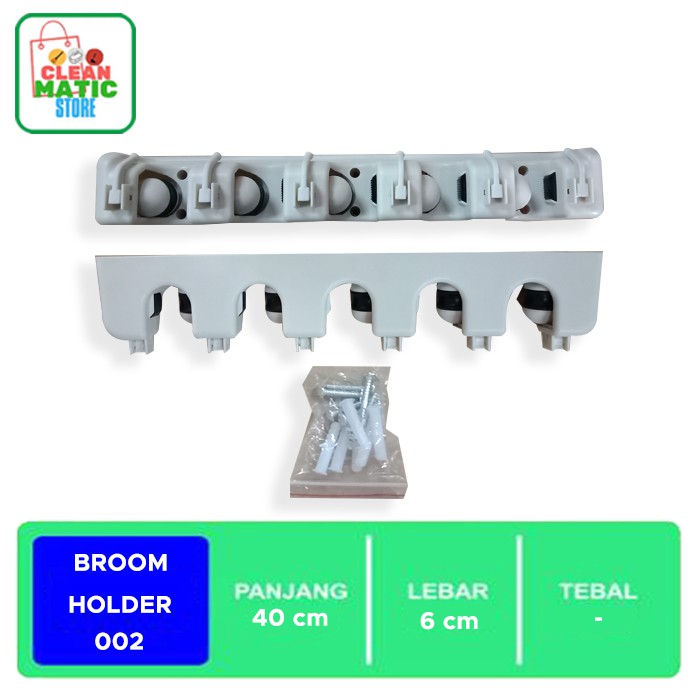GANTUNGAN BROOM HOLDER 002 - BROOM/MOP/VERSATILE HANGER