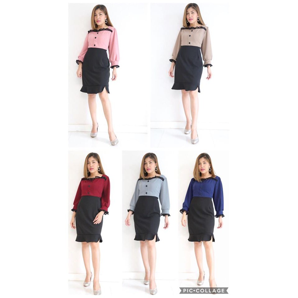 เดรสสาวอวบ สวยมาก JJ shop จ้า