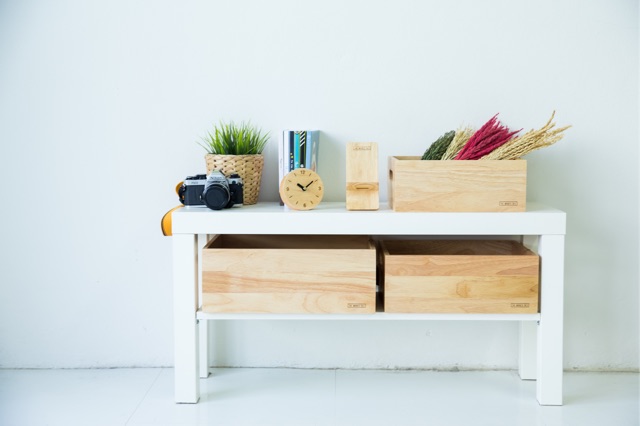 THEWOOD 'S TALE นาฬิกาตั้งโต๊ะ นาฬิกาไม้ เดินเงียบ ROUND TABLE CLOCK จากไม้แท้ธรรมชาติ - รูปที่ 4