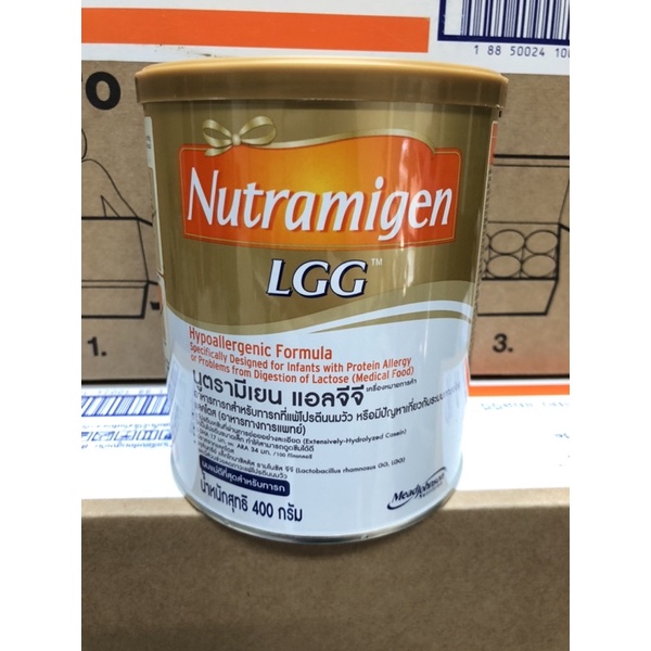นม Nutramigen lgg สำหรับเด็กแพ้นมวัว (400g) หมดอายุ 25เดือน3 ปี2025