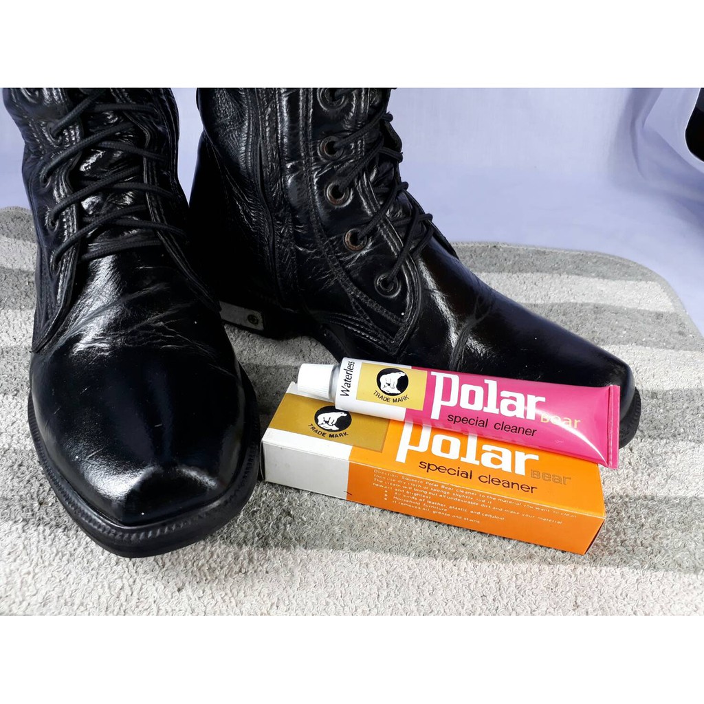 ครีมขัดหนัง ครีมขัดรองเท้า🔥Polar Bear Cleaner🔥 เพิ่มความเงางาม ครีมทำความสะอาดรองเท้า กระเป๋า คุณภาพ