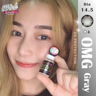 คอนแทคเลนส์🌈OMG🌈 Chestnut / Gray (Wink) ขนาดบิ๊กอาย💖ขายดี🍭