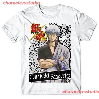 charactersstudio New เสื้อยืดพิมพ์ลายการ์ตูน Gintoki Sakata - Gintama สําหรับผู้ชาย discount