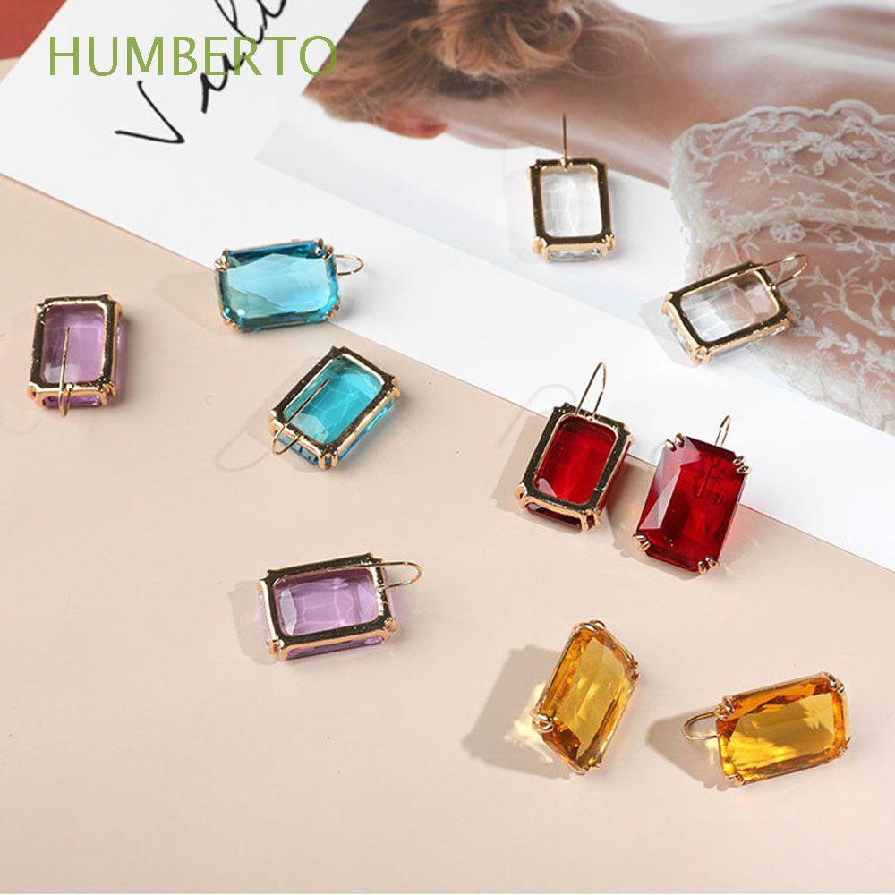 Colorful Acrylic Candy Crystal Hoop Earrings - 50mm/65mm, Resin Rhinestone Dangle, Party Jewelry For Women - View #11