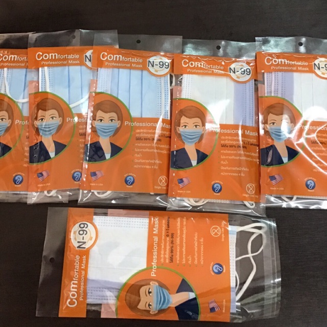 หน้ากากอนามัย Comfortable Mask N-99 1 ซอง บรรจุ 2 ชิ้น เพิ่มความละเอียดมากกว่า N95