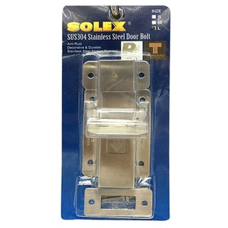 กลอนห้องน้ำ SOLEX TOILET-L STAINLESS STEEL จำนวน 1ชุด