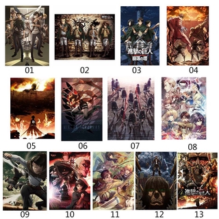 Hhdz Anime Attack On Titan กระดาษโปสเตอร์สําหรับติดตกแต่งผนัง