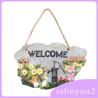 ป้ายสัญลักษณ์ Welcome Sign สําหรับตกแต่งประตูสวน