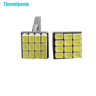 (Thevatipoem) หลอดไฟเลี้ยวรถยนต์ T10 3020 12 Smd Led สีขาว