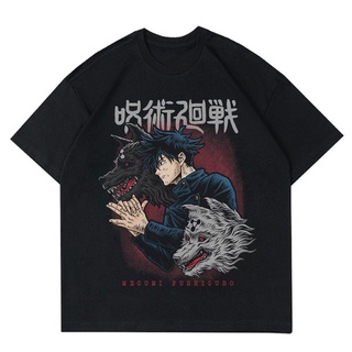 เสื้อยืด ลาย JUJUTSU KAISEN - MEGUMI FUSHIGORO สไตล์วินเทจ | เสื้อยืด พิมพ์ลายอนิเมะมังงะ ญี่ปุ่น | เสื้อยืด ลาย Kaisen