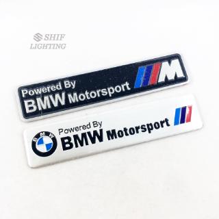 สติ๊กเกอร์โลโก้อลูมิเนียมสําหรับตกแต่งรถยนต์ bmw 1 ชิ้น