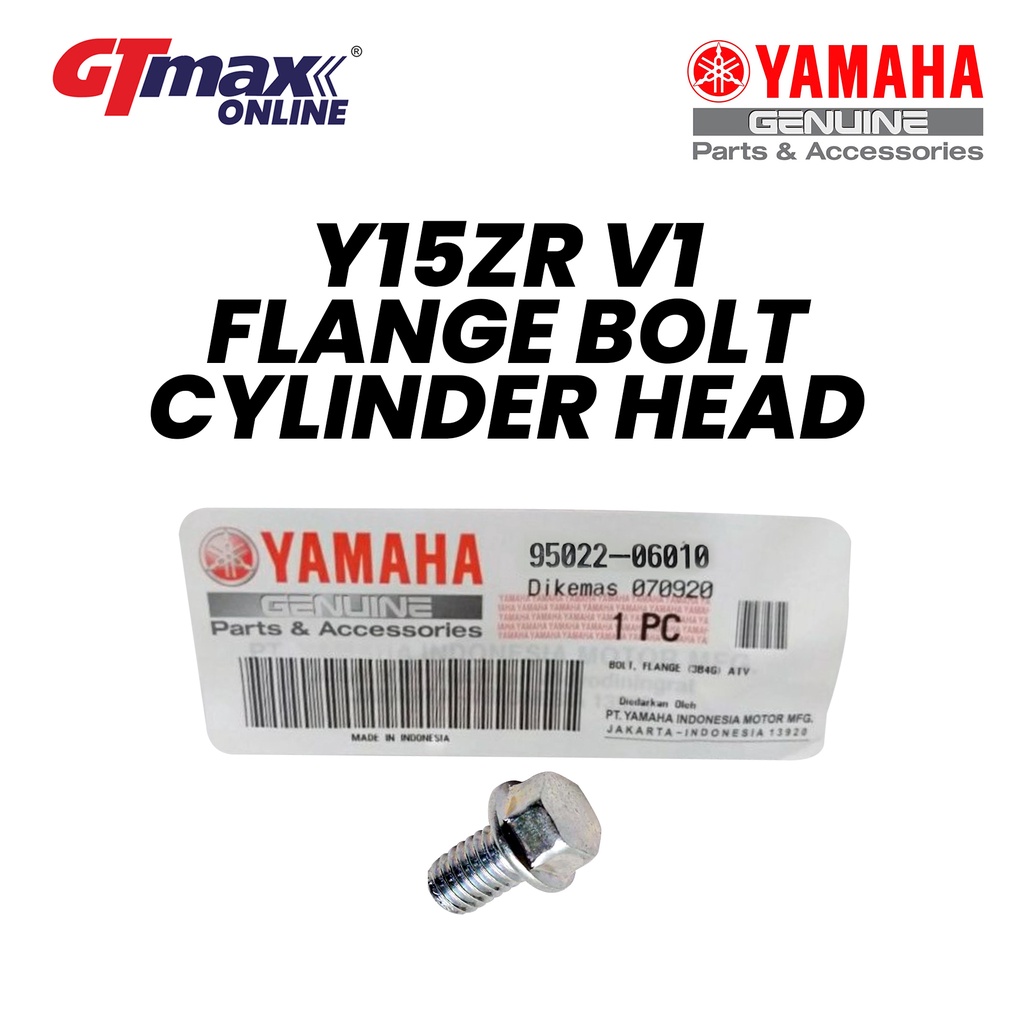 (BERANI JAMIN 100% HLY!) Y15ZR V1 FLANGE BOLT CYLINDER HEAD - 95022-06010
