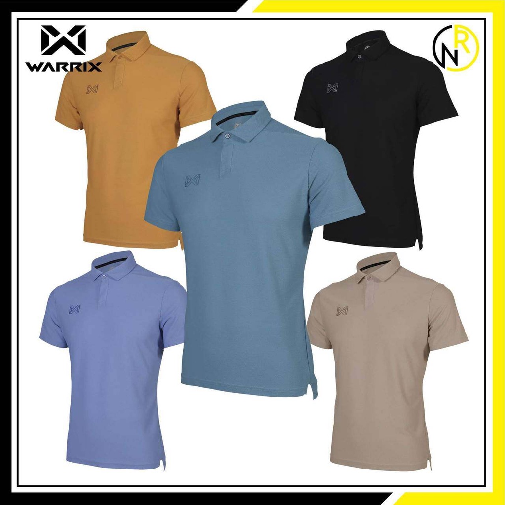 ***รุ่นใหม่ล่าสุด *** เสื้อ WARRIX   SMART POLO  221PLACL32  เส่้นใย POLYESTER 100% เนื้อผ้าเบา แห้ง