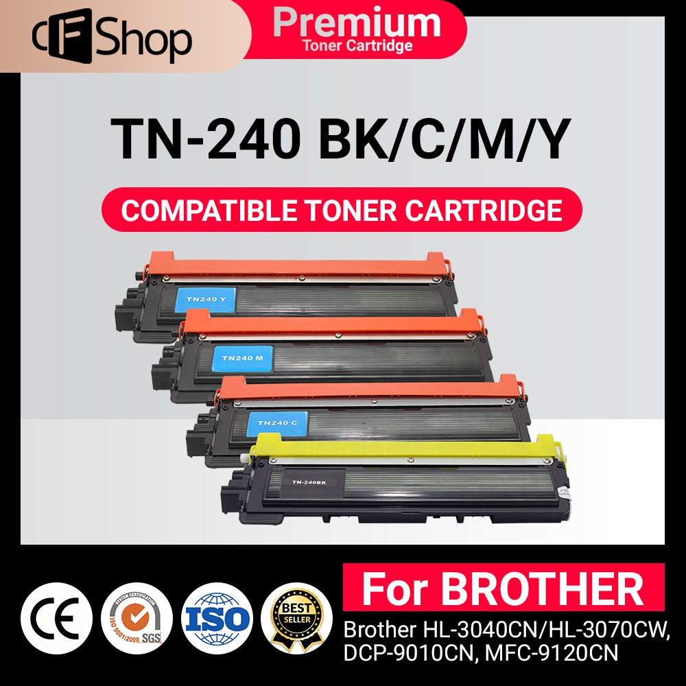 CFSUPPYหมึกเทียบ TN240/TN-240/TN240BK/TN240C/TN240M/TN240Y/TN 240 For Brother HL-3040CN/3045CN