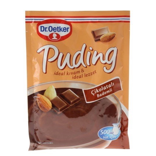 พุดดิ้ง ผงพุดดิ้ง pudding powder ช็อคโกแลต อัลมอนด์ (Chocolate Almond Pudding) สินค้าคุณภาพจากประเทศ