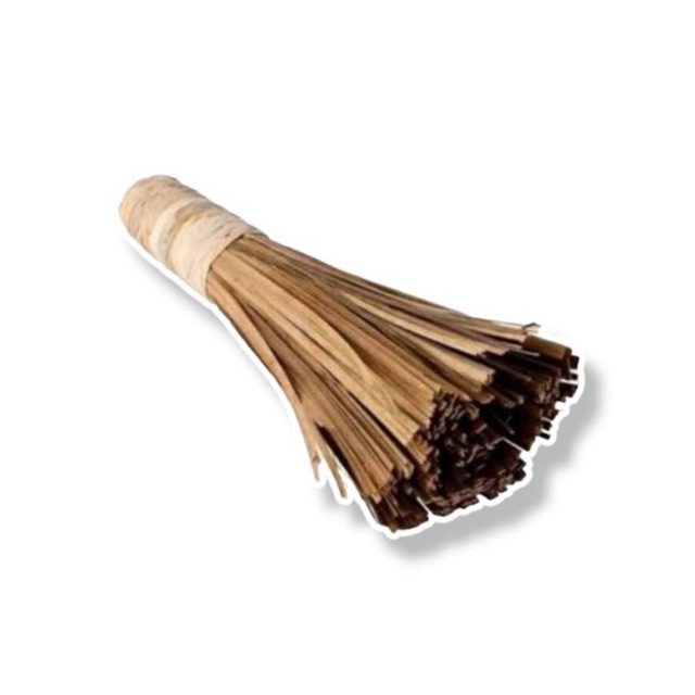 SYNTHESIS RATTAN HANDLE BROOM / WOK BROOM, WOK BROOM, BAMBOO PAN CLEANING, BAMBOO LIDI WOK BRUSH