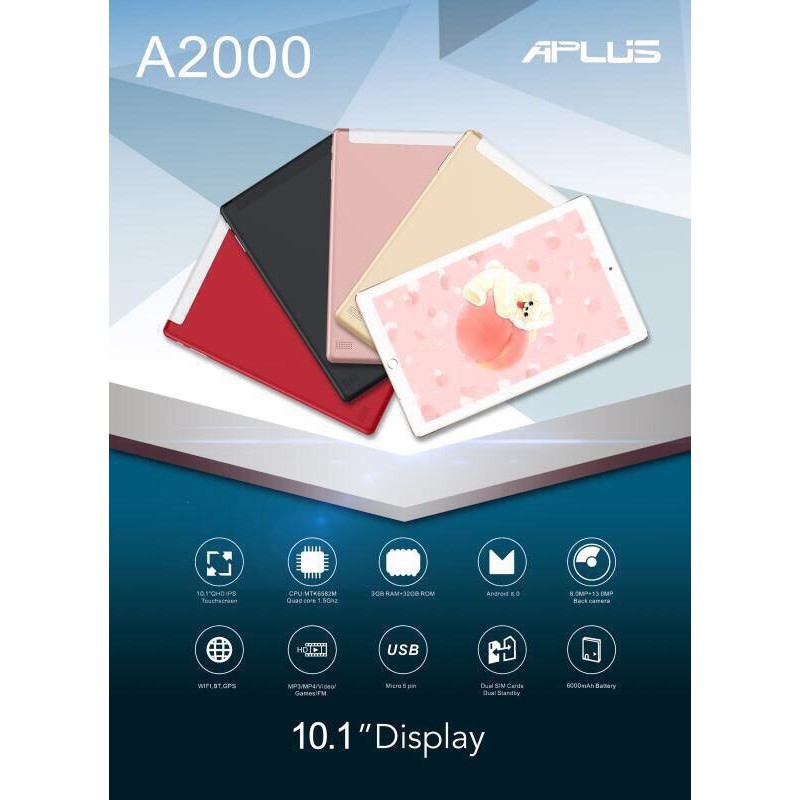 APLUS A2000 จอ10.1" 2 sim โทรได้ประกันศูนย์ไทย 1 ปี