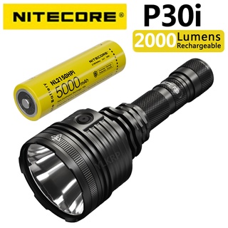 Nitecore P30I 2000 Lumens ไฟฉายค้นหาระยะไกล 1,000 เมตร พร้อมแบตเตอรี่ NL2150HPi