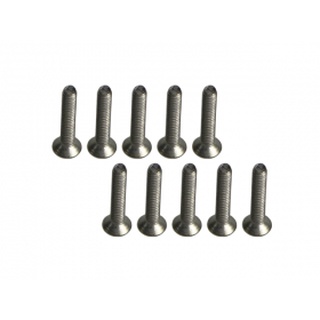 3Racing TS-FSM212M M2 X 12 Titanium Flat Head Hex Socket - Machine (10 pcs)