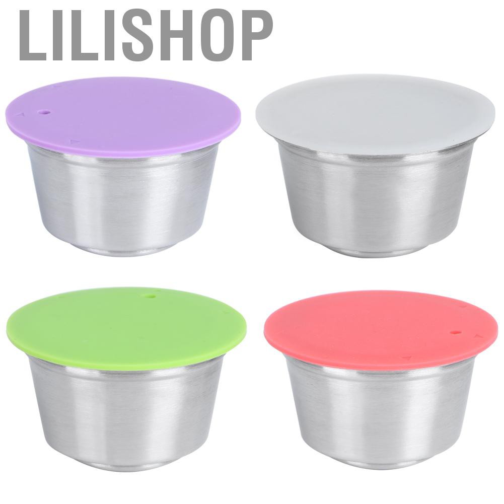 Lilishop สมุนไพรแคปซูลกาแฟสแตนเลส เติมได้ใช้ซ้ําได้ Dolce Gusto